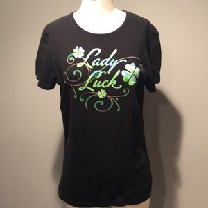 ☠️5/$20 ☠️ST PATRICKS | SHORT SLEEVE GRAPHIC CREW NECK SHIRT LARGE